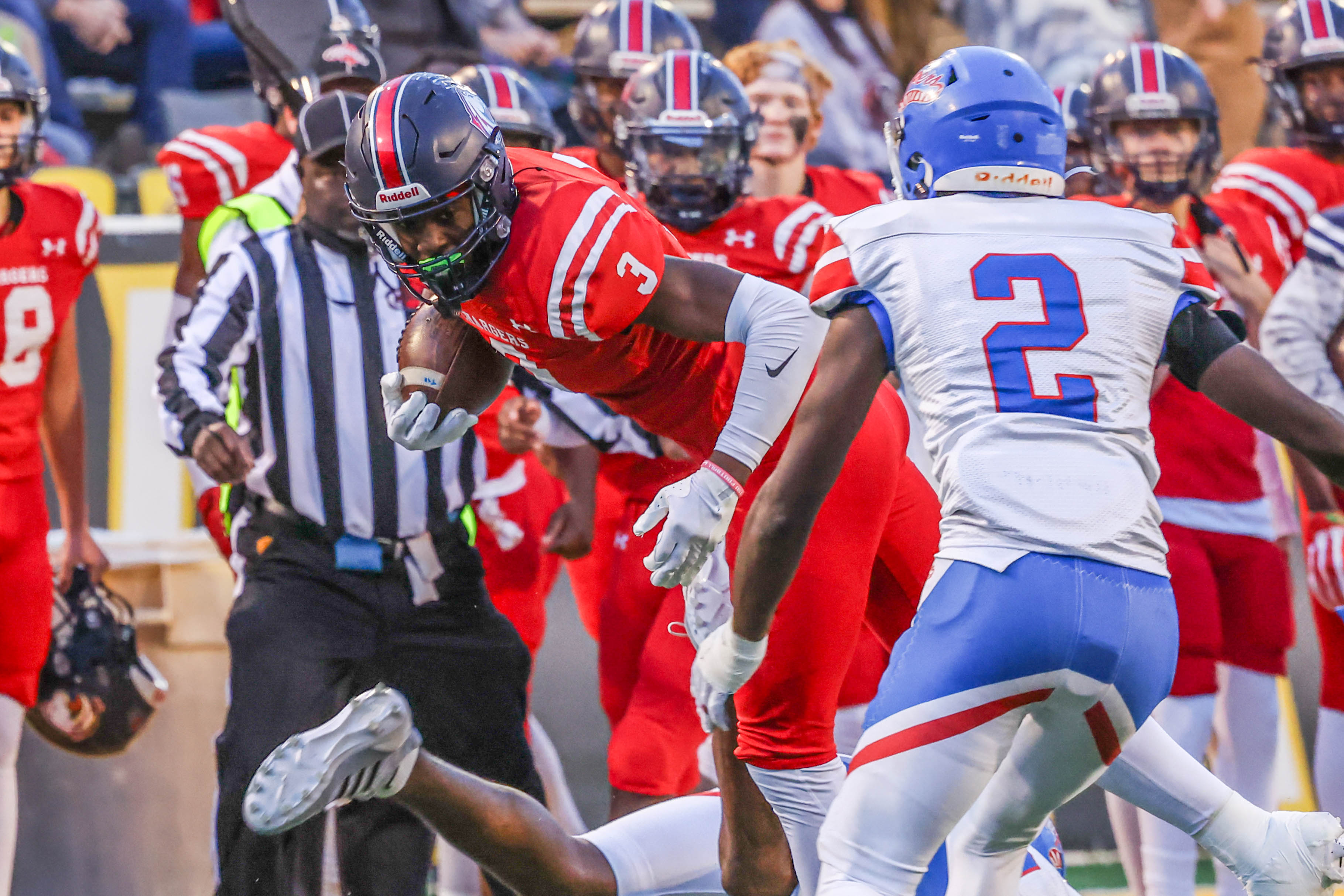 Choctaw County's Caleb Cunningham turned a screen pass into a 39-yard touchdown.