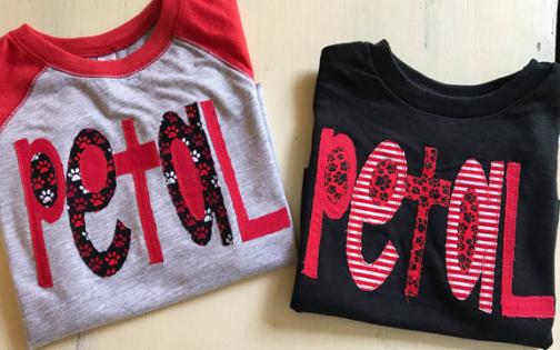 panthers monogram shirt