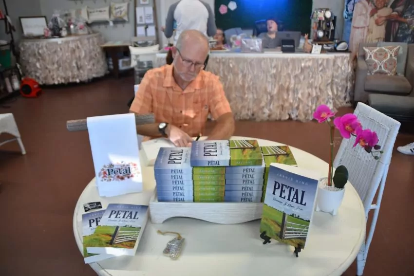 Jarvis King at his book signing at Beyond Blessed Gifts, a Savvy Sister company in Petal, MS. 