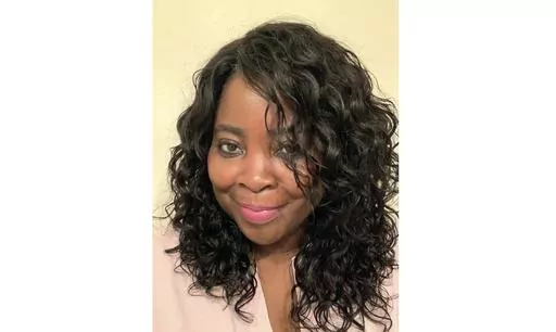 This image provided by Kim Kimble shows a portrait of the stylist in Los Angeles. Kimble is among thousands of ancillary workers in the entertainment industry impacted by the Hollywood strikes. (Kim Kimble via AP).