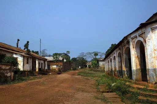The streets of Bangassou, Central African Republic, remain empty on Feb. 13, 2021, as most residents fled when rebels attacked with heavy weapons on Jan. 3. The U.N. Security Council voted Friday, July 29, 2022, to relax the arms embargo against the Central African Republic, a disappointment to its government, which sought a complete lifting of the ban on the sale or transfer of weapons and ammunition. (AP Photo/Adrienne Surprenant, File)