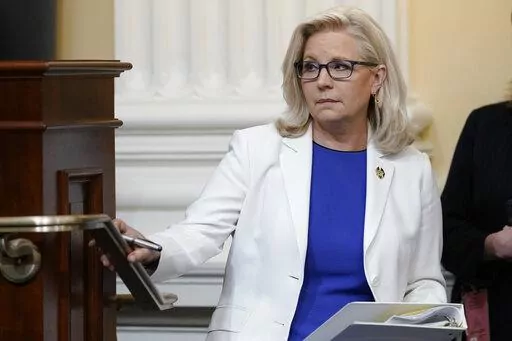Vice Chair Liz Cheney, R-Wyo., arrives after a break as the House select committee investigating the Jan. 6 attack on the U.S. Capitol holds a hearing at the Capitol in Washington, Thursday, July 21, 2022. Cheney's determination to prevent Trump from ever again serving in the White House has left her fighting to hold on to the U.S. House seat she has held for three terms. (AP Photo/J. Scott Applewhite, File)