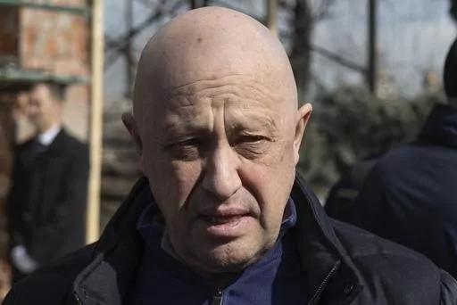 Yevgeny Prigozhin, the owner of the Wagner Group military company, arrives during a funeral ceremony at the Troyekurovskoye cemetery in Moscow, Russia, Saturday, April 8, 2023. Prigozhin is threatening to pull his troops out of the protracted battle for the eastern Ukraine city of Bakhmut next week. He accused Russia’s military command Friday, May 5 of starving his forces of ammunition and rendering them unable to fight. (AP Photo, file)