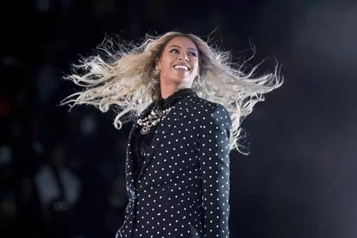 Beyoncé performs at a Get Out the Vote concert for Democratic presidential candidate Hillary Clinton at the Wolstein Center in Cleveland, Ohio, Nov. 4, 2016. Tens of thousands of fans descended upon the Swedish capital of Stockholm to celebrate the opening show of Beyoncé’s new world tour on Wednesday, May 10, 2023. (AP Photo/Andrew Harnik, File)