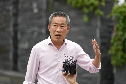Peter Møller, attorney and co-head of the Danish Korean Rights Group, speaks during a news conference in Seoul, South Korea, Tuesday, Aug. 23, 2022. Dozens of South Korean adoptees who were sent to Danish parents as children in the 1970s and ‘80s have formally demanded Tuesday, Aug 23, 2022, the South Korean government investigate the circumstances surrounding their adoptions, which they say were corrupted by systemic practices that falsified or obscured children's origins. (AP Photo/Lee Jin-