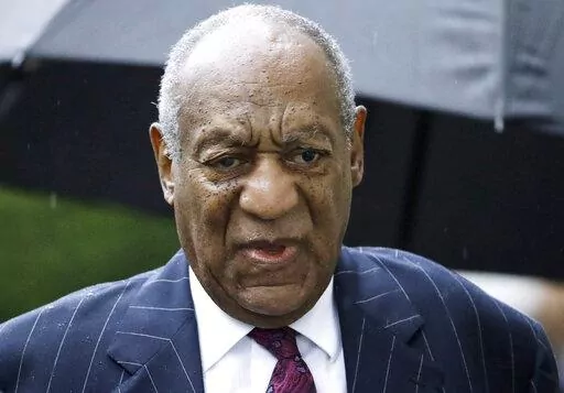 Bill Cosby arrives for a sentencing hearing following his sexual assault conviction at the Montgomery County Courthouse in Norristown Pa., on Sept. 25, 2018. Eleven months after he was freed from prison, 85-year-old Cosby will again be the defendant in a sexual assault proceeding, this time a civil case in California. Judy Huth, who is now 64, alleges that in 1975 when she was 16, Cosby sexually assaulted her at the Playboy Mansion. (AP Photo/Matt Rourke, File)