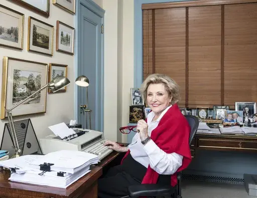 This is an undated photo issued by Bradford Enterprises on Monday, Nov. 25, 2024 of author Barbara Taylor Bradford. (Caroll Taveras/Bradford Enterprises via AP)