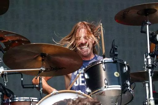 Taylor Hawkins of the Foo Fighters performs at Pilgrimage Music and Cultural Festival at The Park at Harlinsdale on Sunday, Sept. 22, 2019, in Franklin, Tenn. Hawkins, the longtime drummer for the rock band Foo Fighters, has died, according to reports, Friday, March 25, 2022. He was 50. (Photo by Al Wagner/Invision/AP, File)