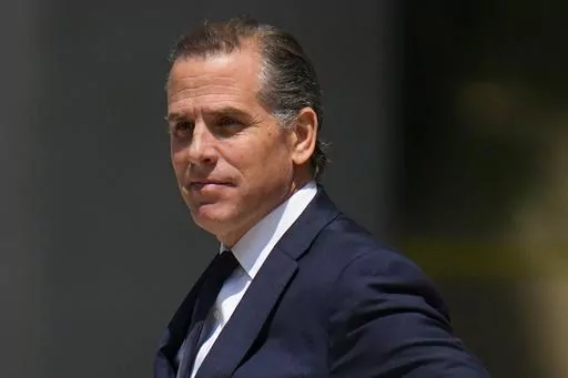 President Joe Biden's son Hunter Biden leaves after a court appearance, Wednesday, July 26, 2023, in Wilmington, Del. Hunter Biden has been charged with felony gun possession. A federal indictment filed in Delaware says Biden lied about his drug use when he bought a firearm in 2018 while struggling with addiction to crack cocaine. (AP Photo/Julio Cortez, File)