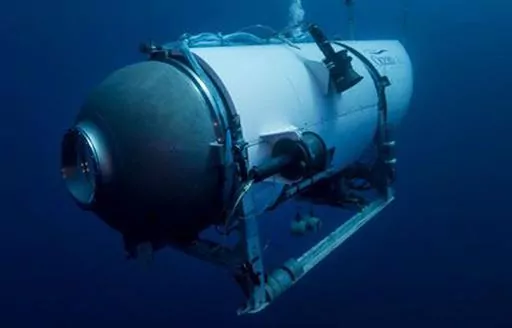 This undated image provided by OceanGate Expeditions in June 2021 shows the company's Titan submersible. OceanGate, the company that owned the submersible that fatally imploded on its way to explore the wreck of the Titanic said Thursday, July 6, 2023 it has suspended operations. (OceanGate Expeditions via AP, File)