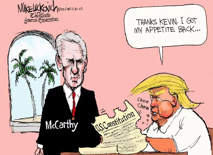 Mike Luckovich for Nov 30, 2023