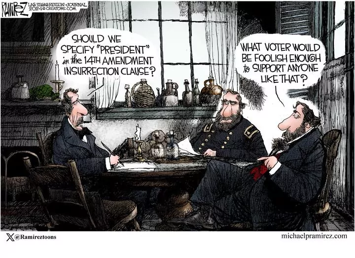 Michael Ramirez for Feb 10, 2024