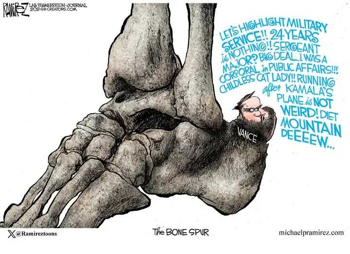 Michael Ramirez for Aug 12, 2024