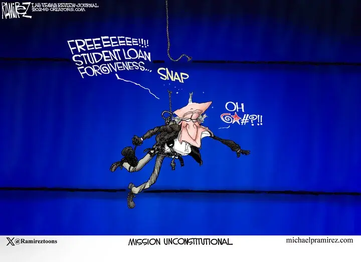 Michael Ramirez for Aug 15, 2024