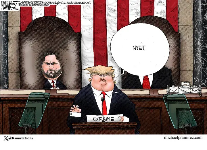 Michael Ramirez for Mar 07, 2025