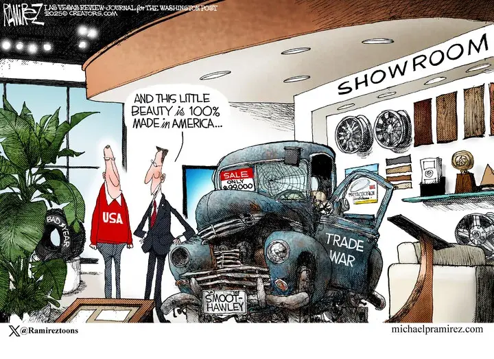 Michael Ramirez for Apr 01, 2025